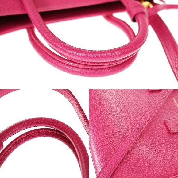 Saint Laurent Sac De Jour Pink Leather Handbag (Pre-Owned) - Picture 10 of 12
